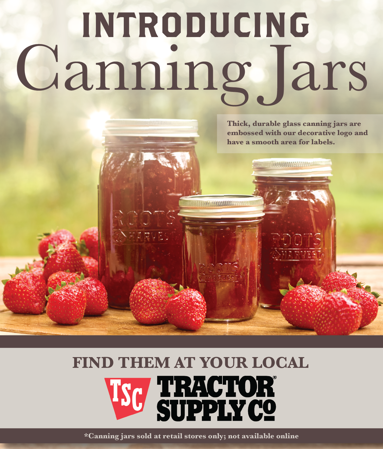 Introducing Roots & Harvest Canning Jars! LEM Products